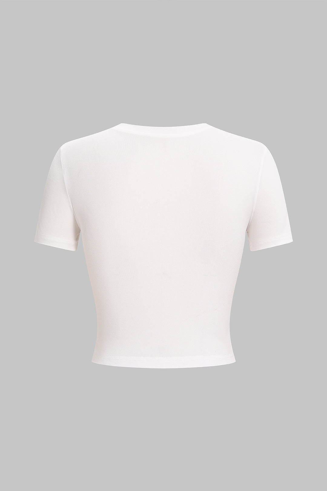 Floral Print Round Neck Short Sleeve T-Shirt