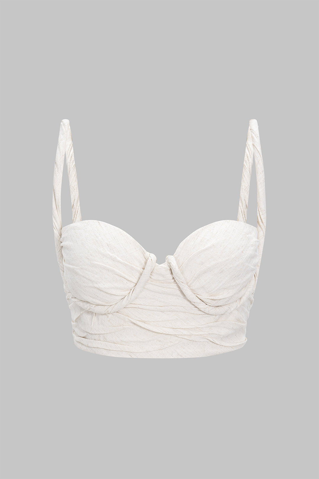 Linen Zipper Cami Top