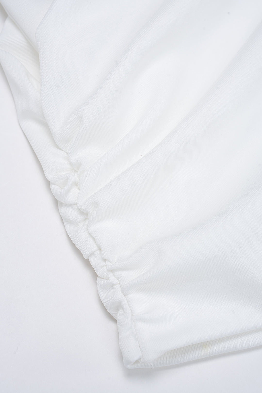 Asymmetrical V-Neck Ruched Sleeveless T-Shirt