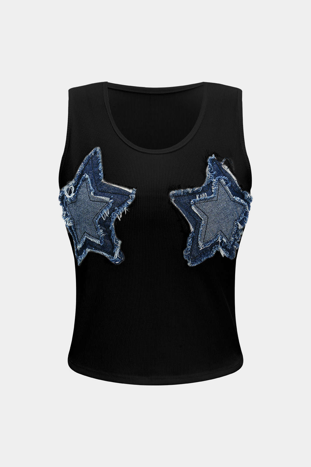 Denim Patchwork Tank Top