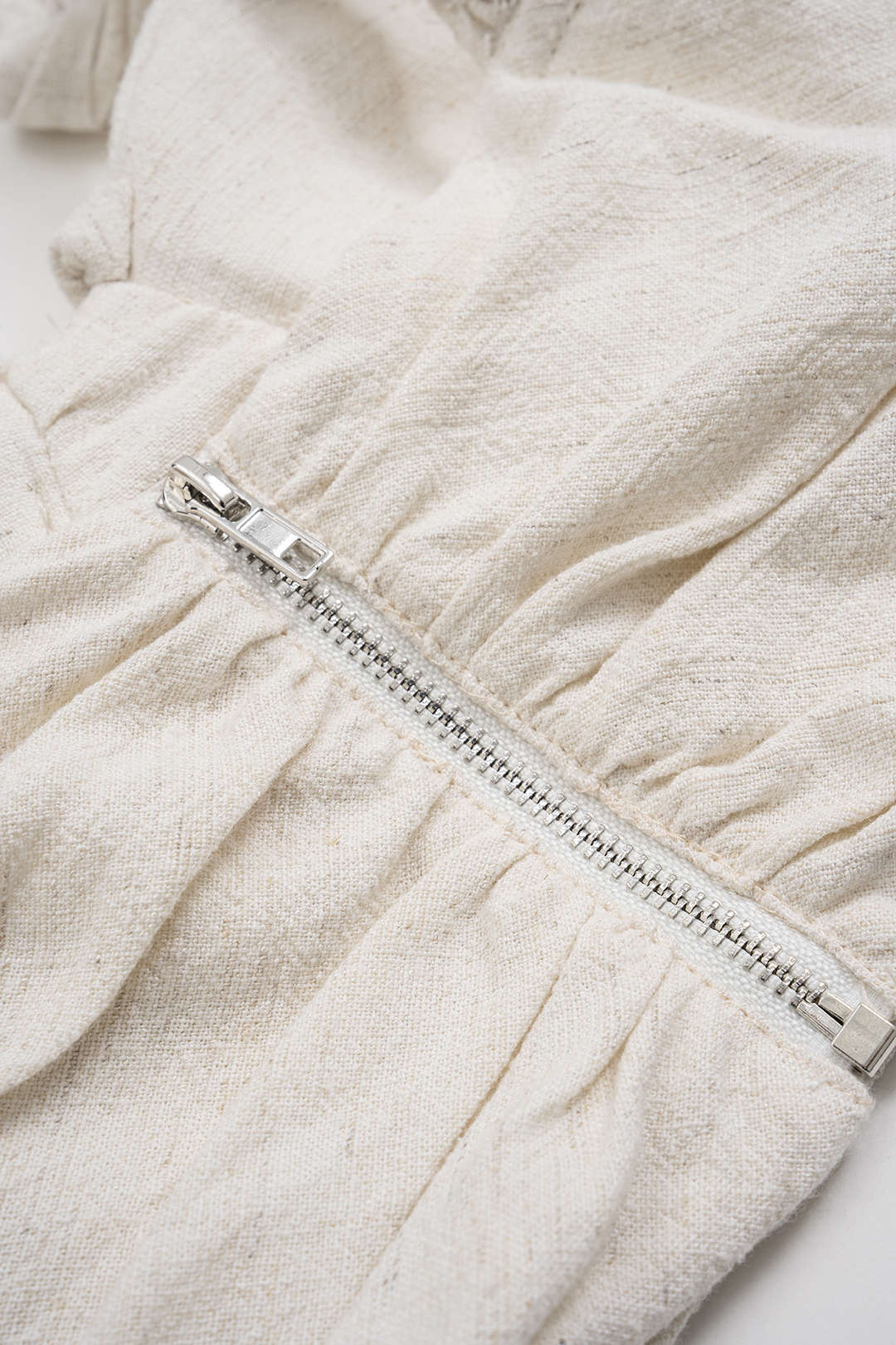 Linen Zipper Cami Top