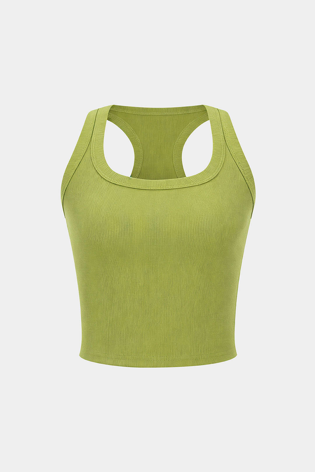 Basic U-Neck Crop Tank Top