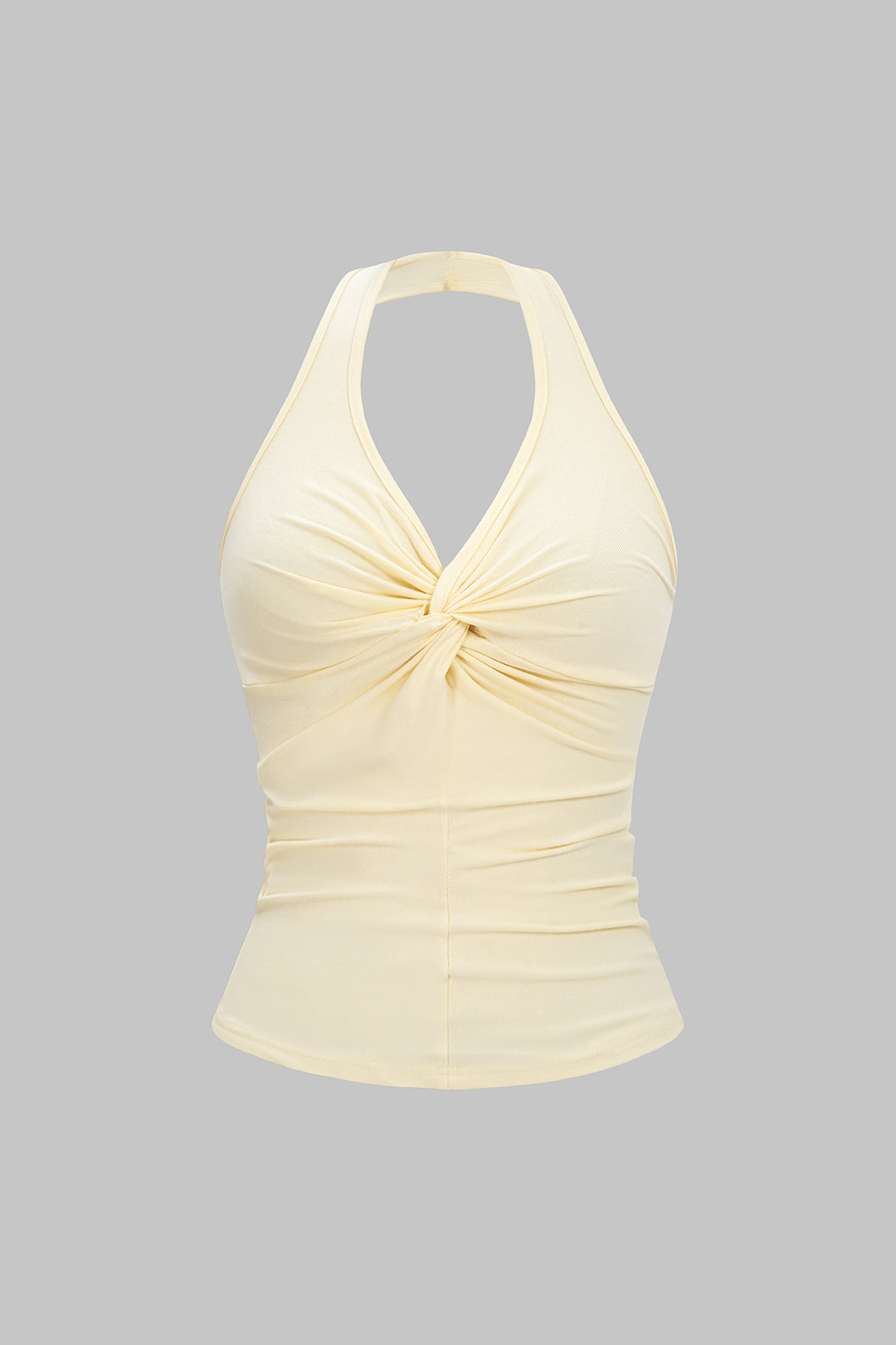 Halter Neck Twist Knot Cami Top