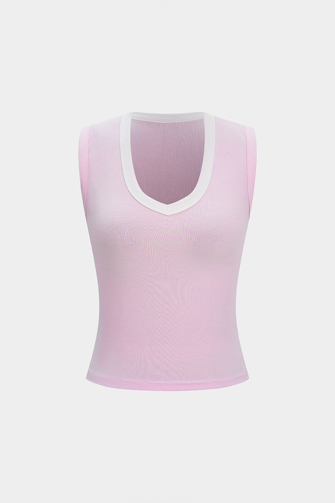 Contrast V-Neck Tank Top