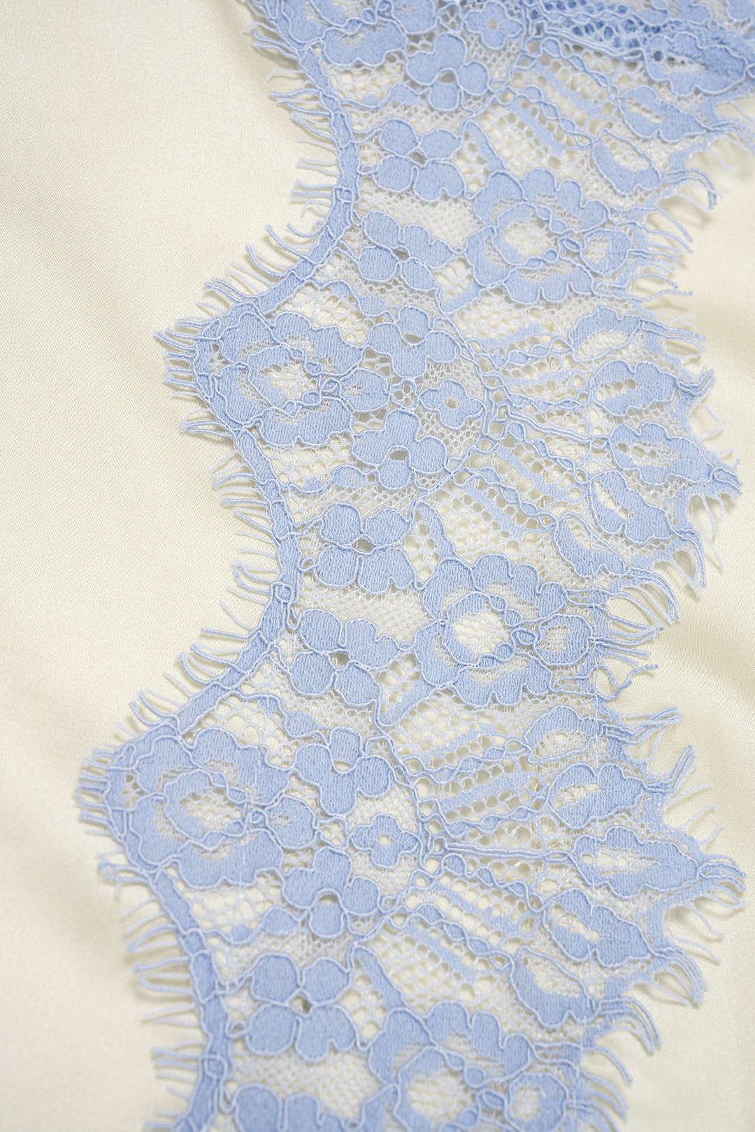 Satin Patchwork Lace Trim V-Neck Cami Top