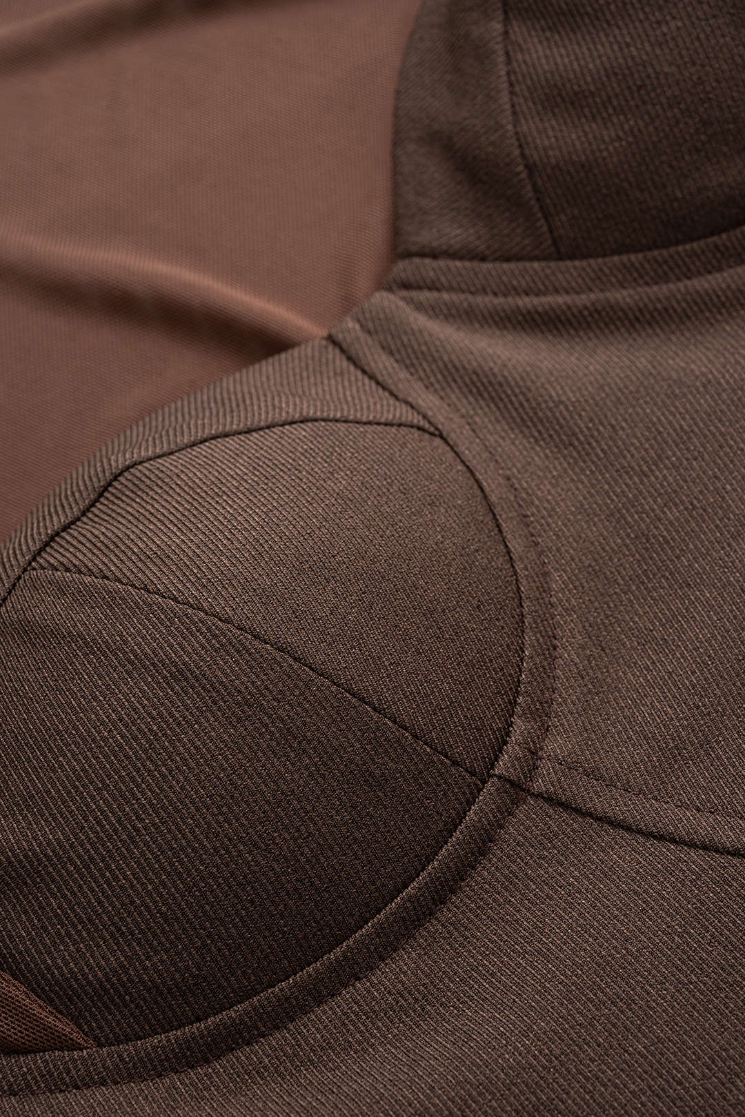 Mesh Patchwork Bustier Long-Sleeve T-Shirt