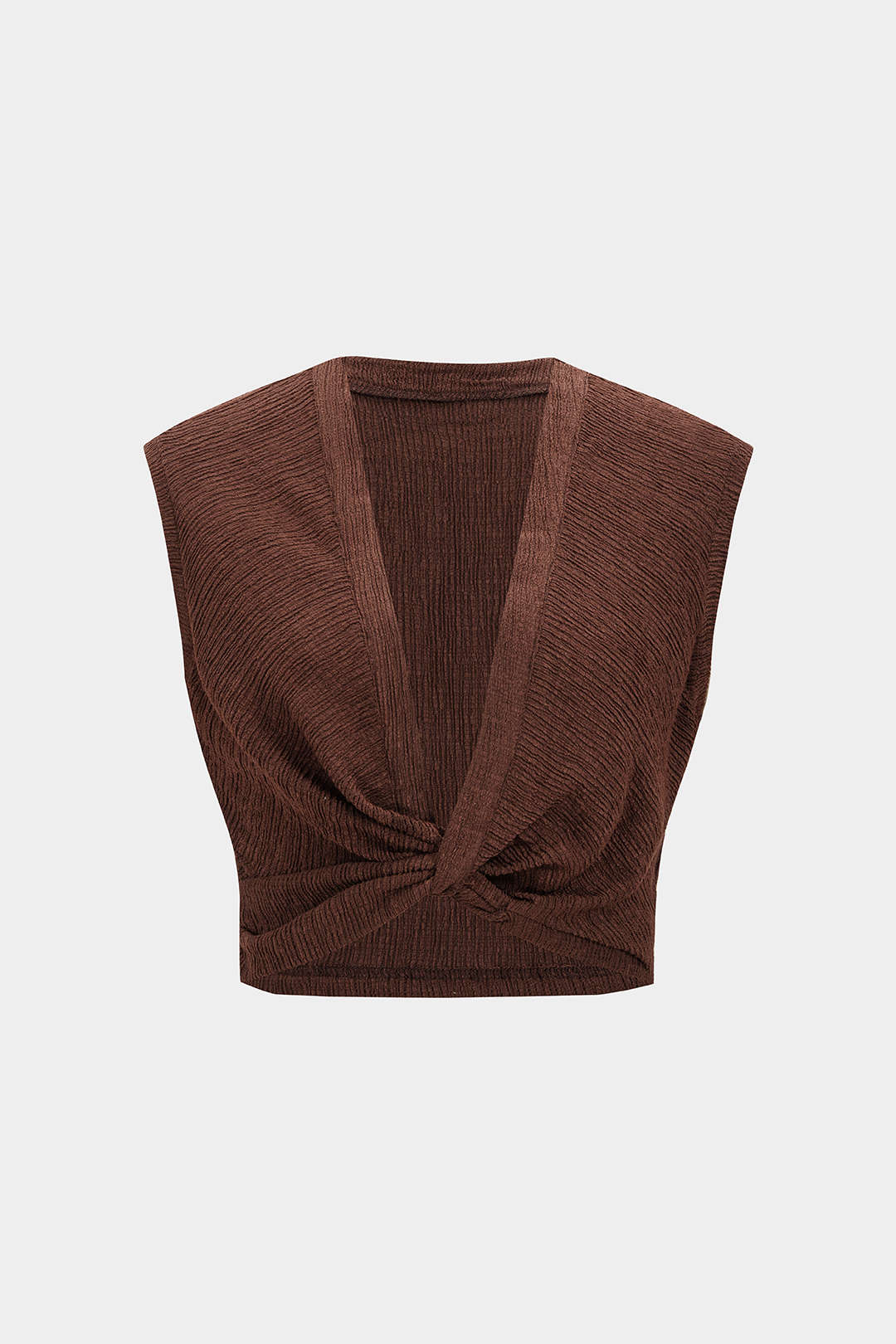 Twist Knot V-Neck Tank Top