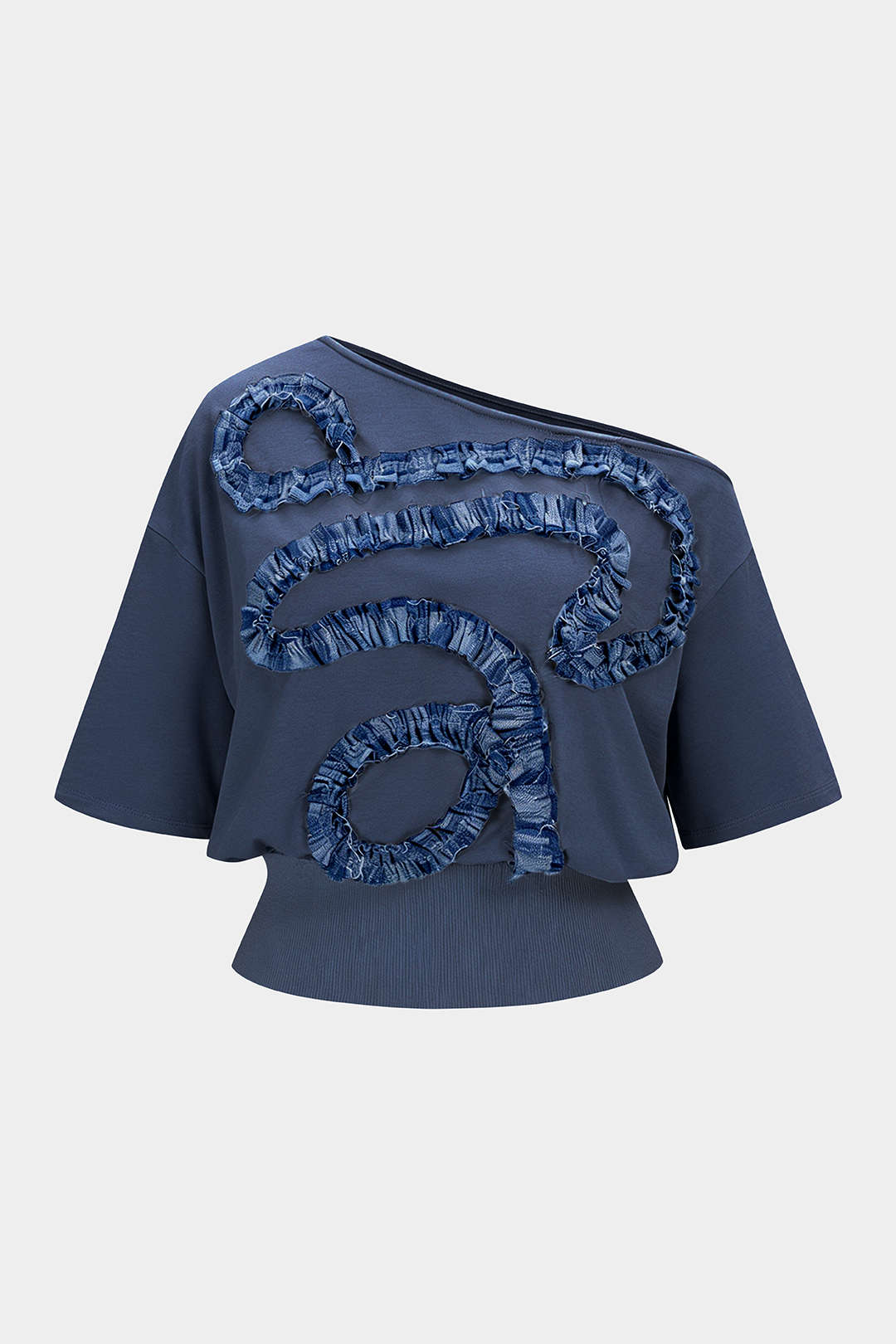 Asymmetrical Patchwork Short Sleeve T-Shirt