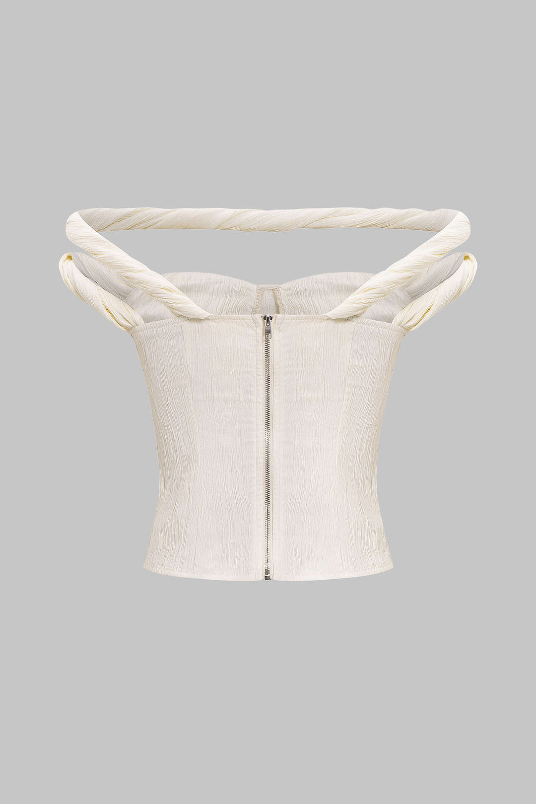 Twist Knot Zipper Tank Top