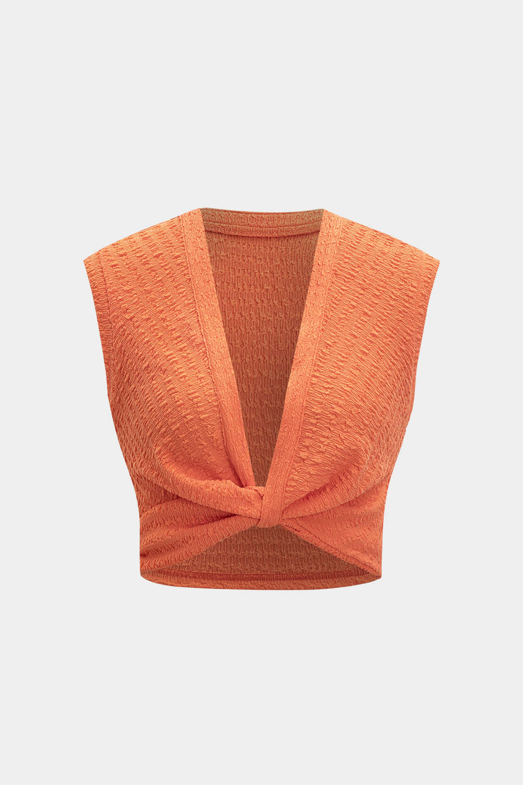 Twist Knot V-Neck Tank Top