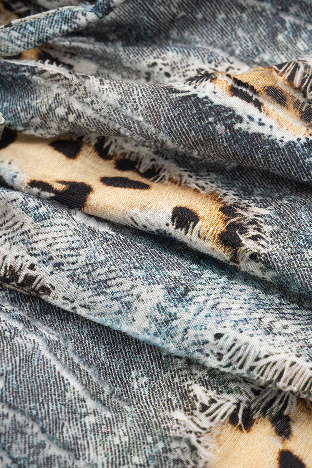 Retro Leopard Print Backless Tie-Up Ruched Drawstring Cami Top