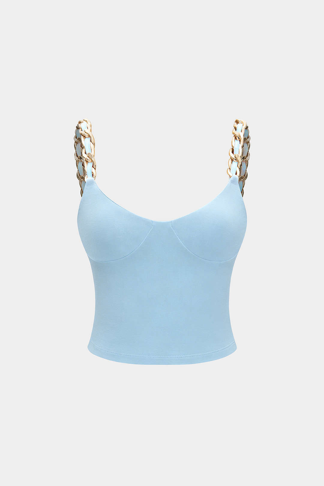 Metallic Chain Detail Cami Top