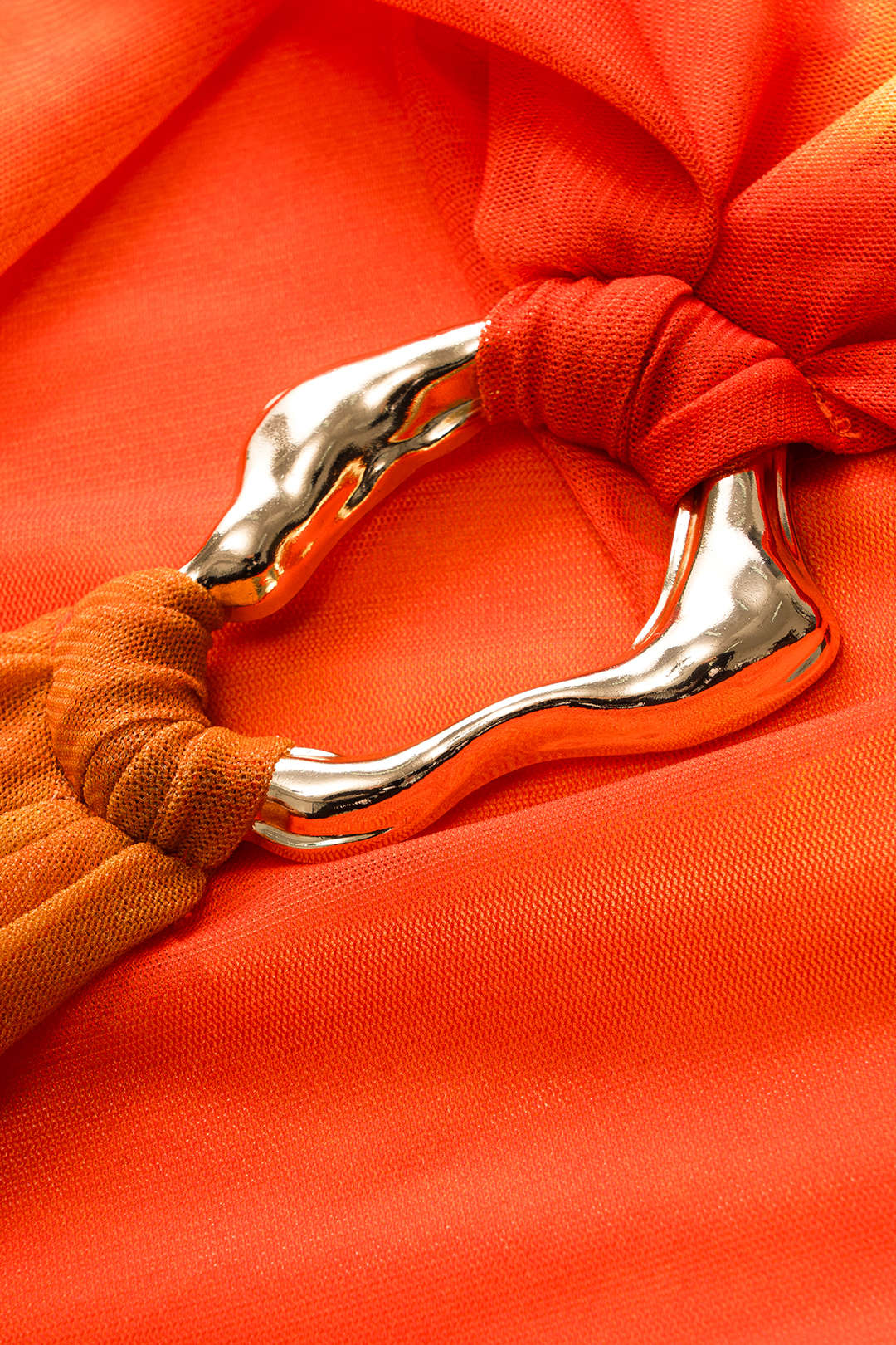 Floral Print Mesh Asymmetrical Ruched Cami Top