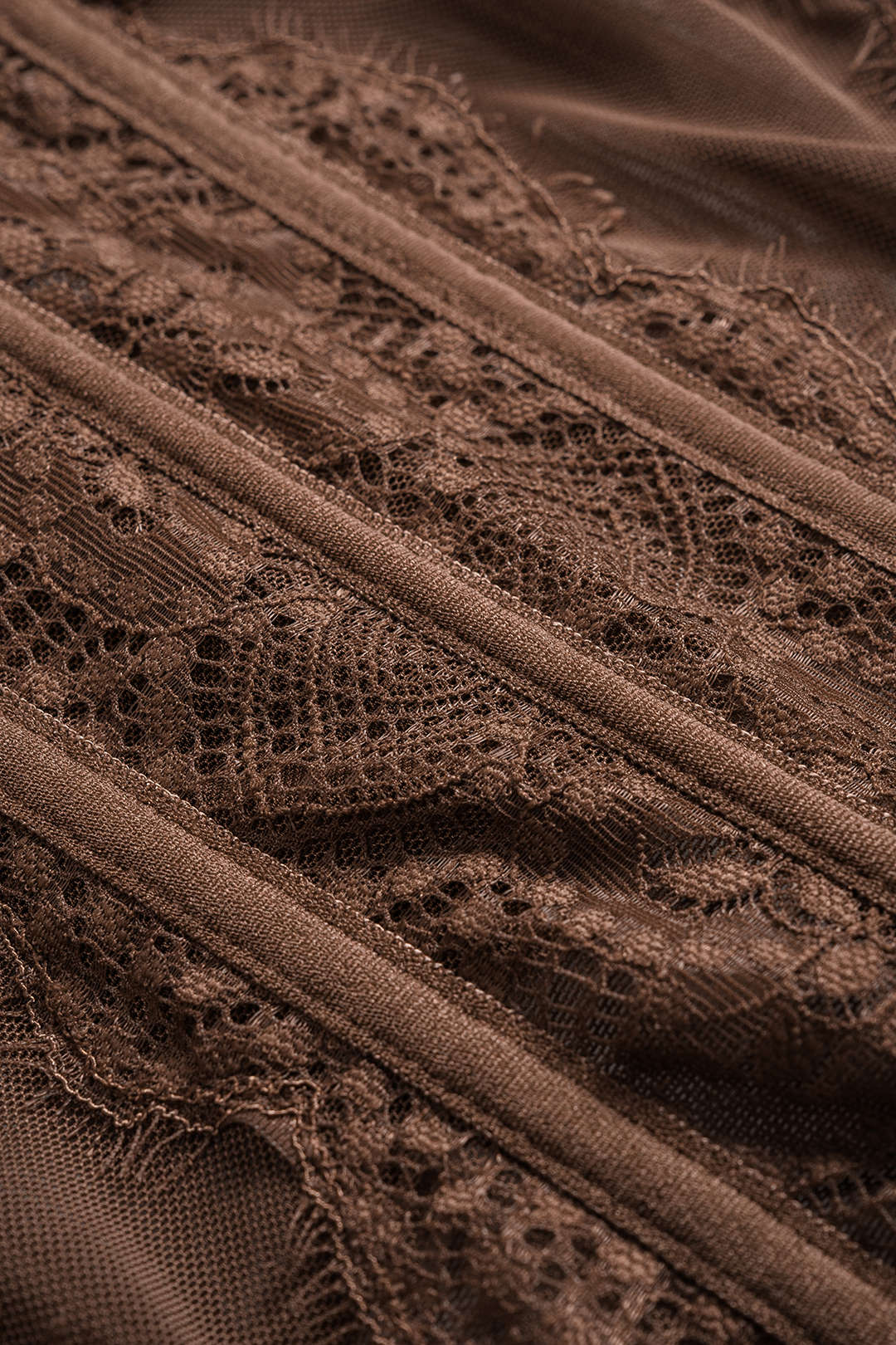 Mesh Patchwork Bustier Corset Cami Top