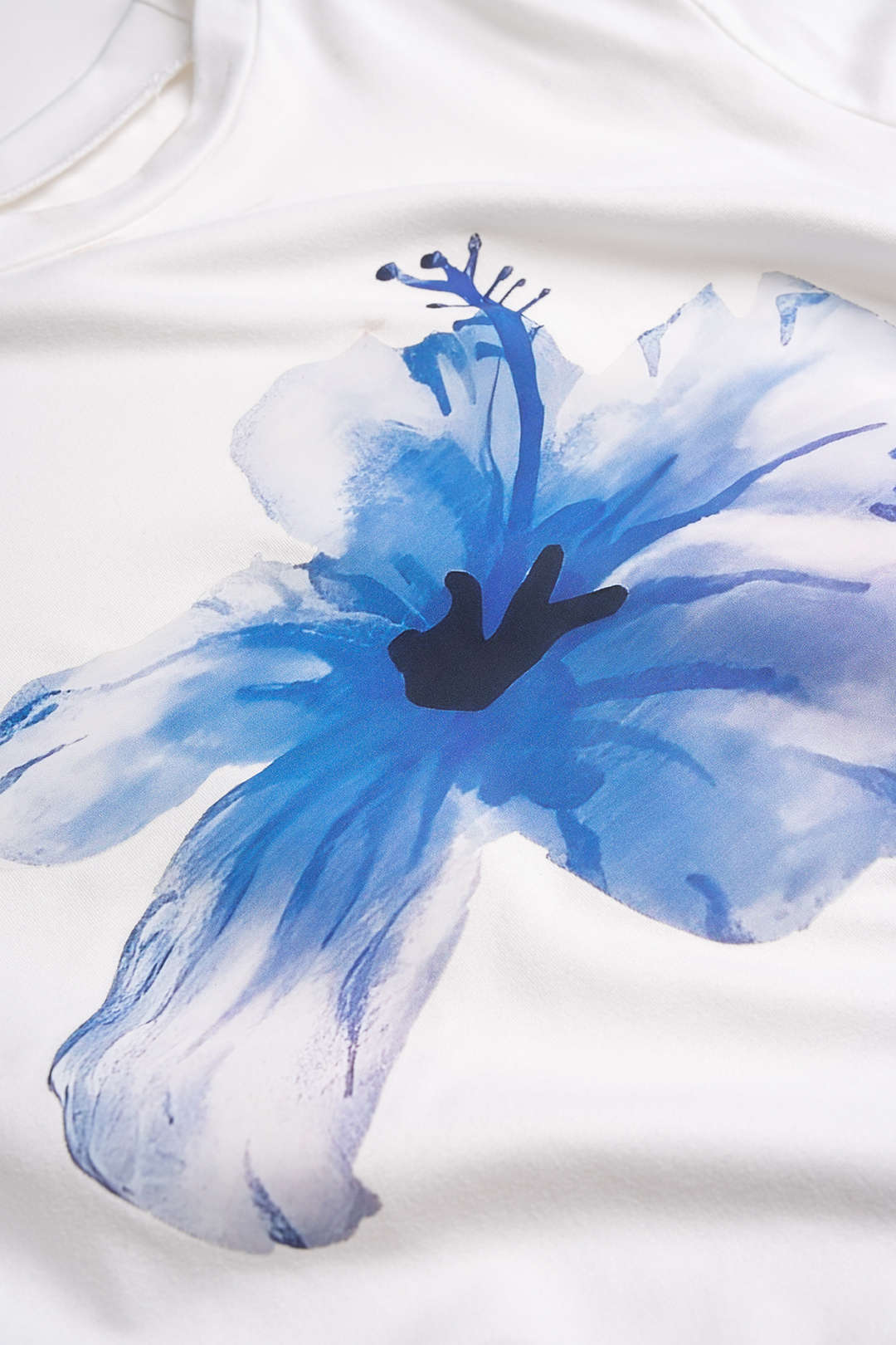 Floral Print Round Neck Short Sleeve T-Shirt