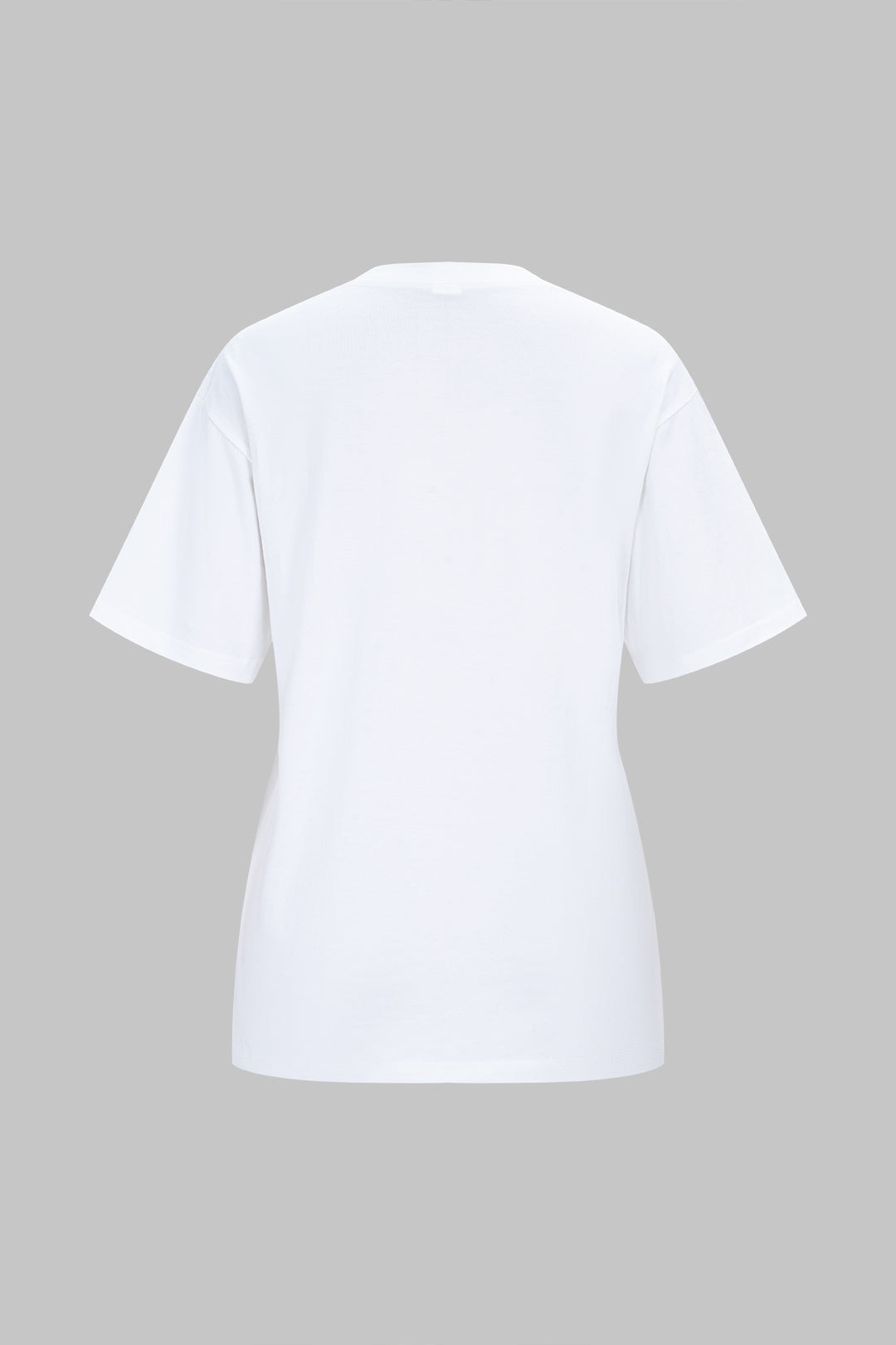 Geometric Print Round Neck Short Sleeve T-Shirt