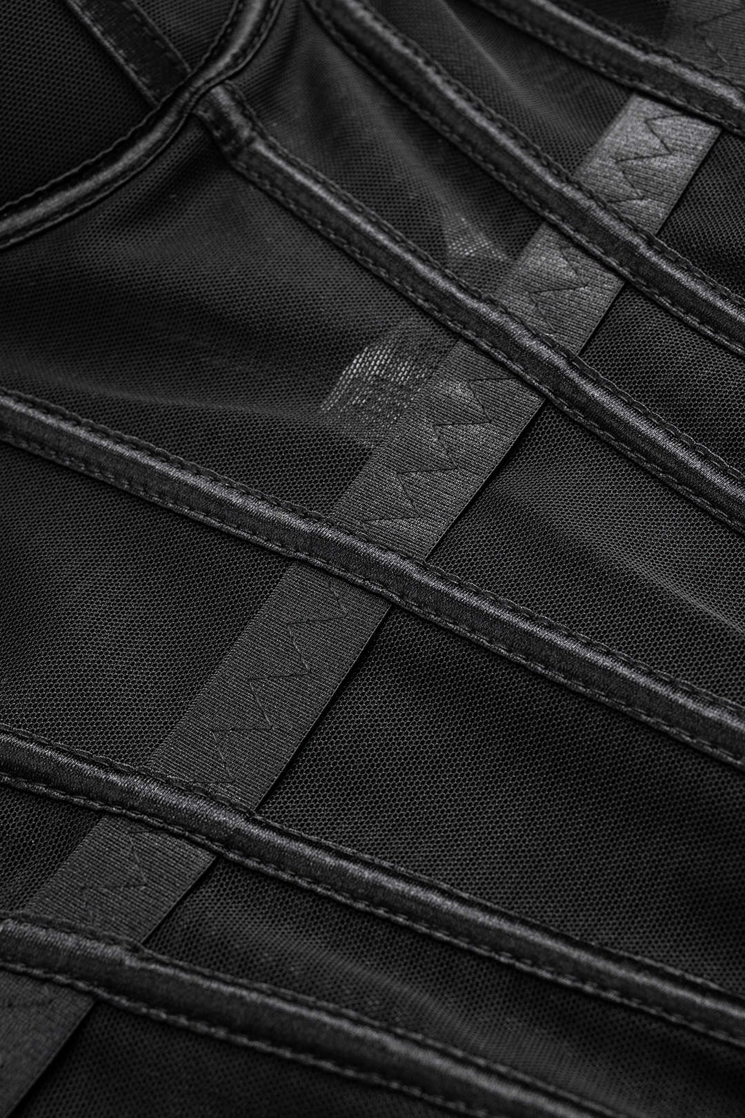 Mesh Bustier Corset Slip Cami Top