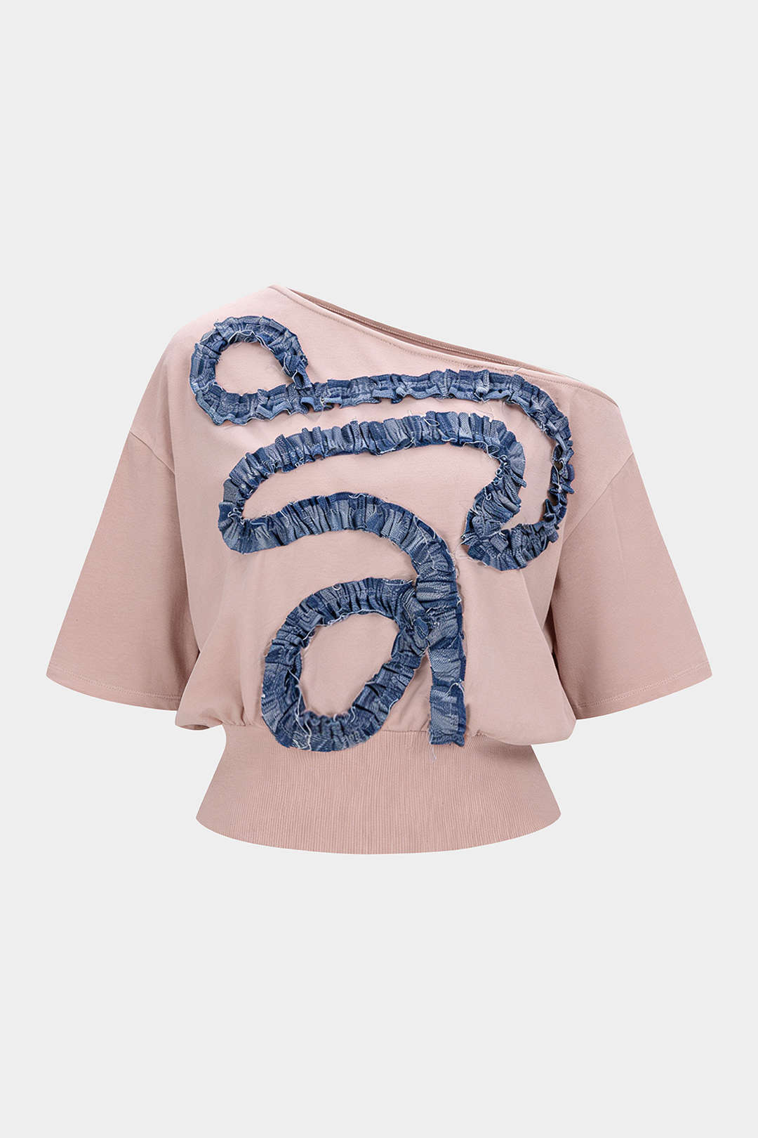 Asymmetrical Patchwork Short Sleeve T-Shirt