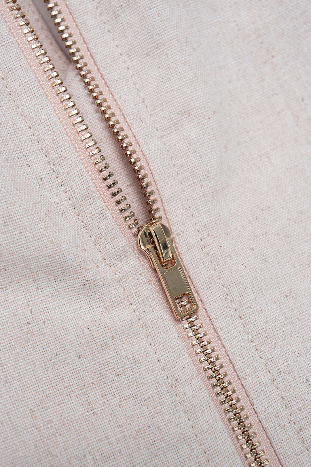 Linen V-Neck Zipper Cami Top