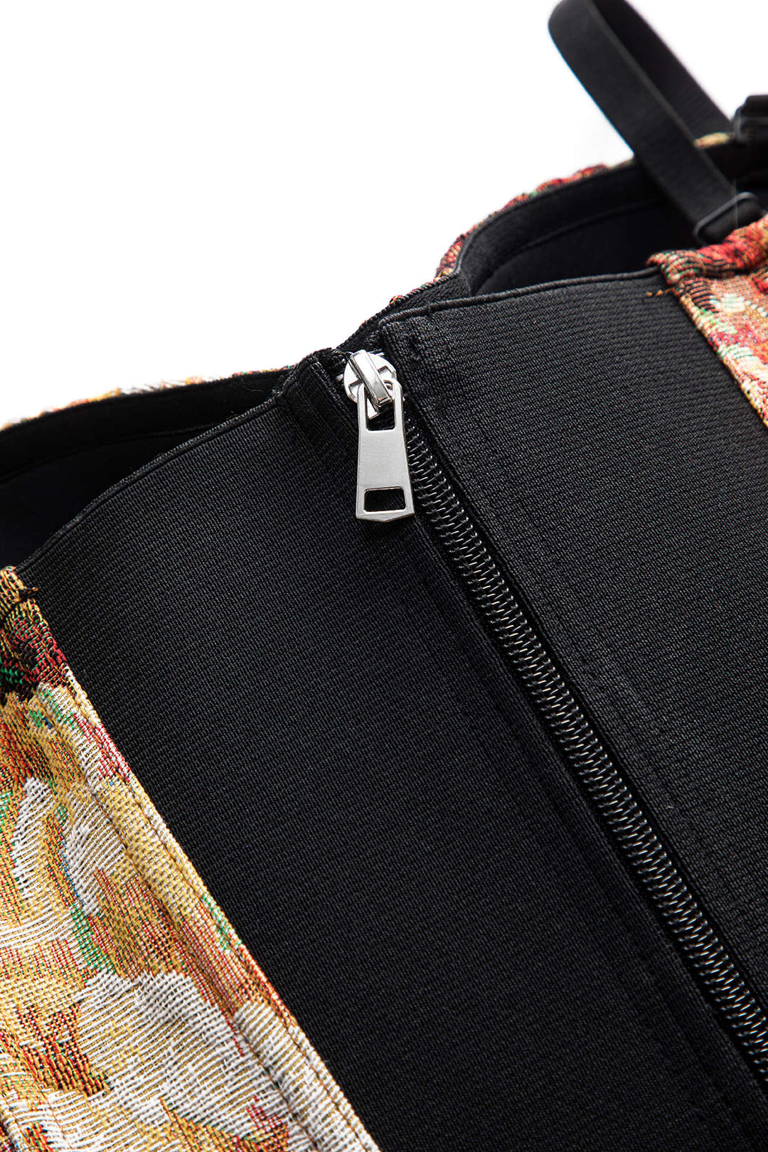 Jacquard Backless Underwire Corset Waist Cami Top