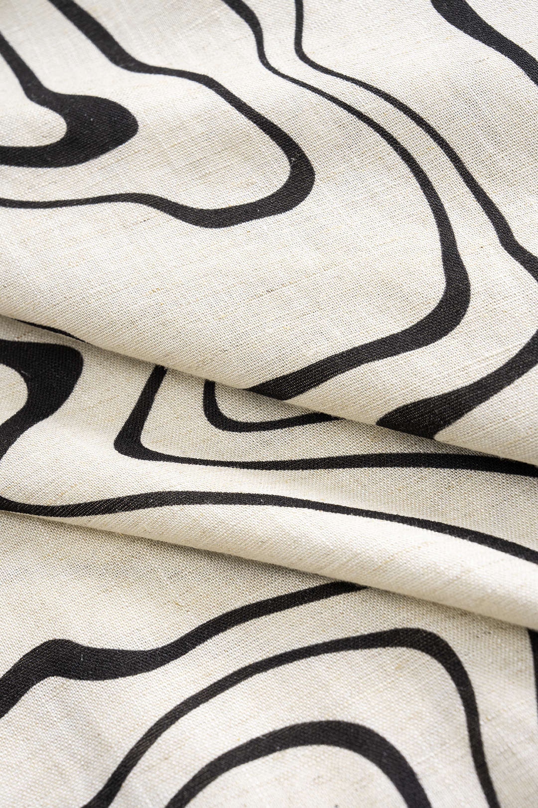 Abstract Print Linen Slip Detail Cami Top