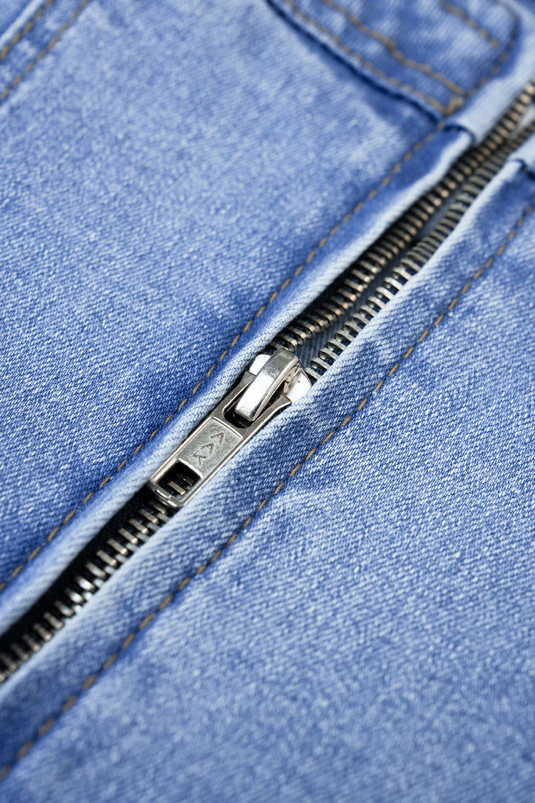 Denim Ruched Asymmetrical Strapless Tube Top