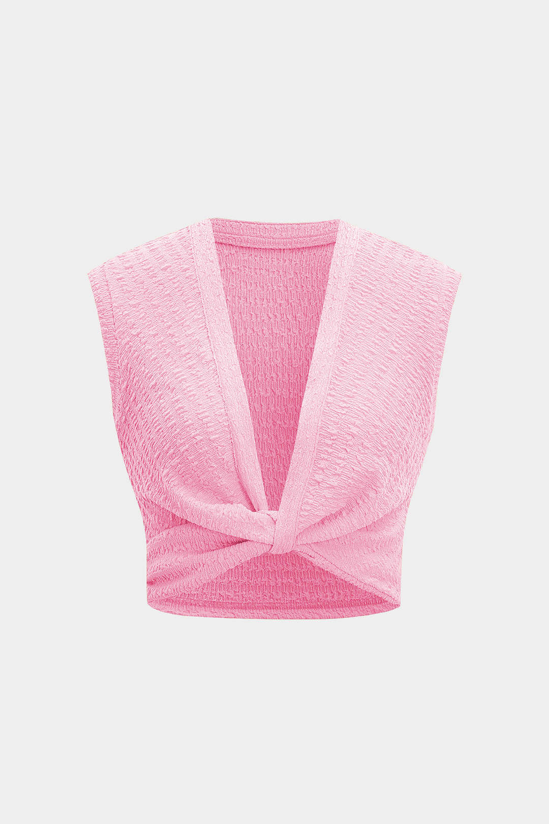 Twist Knot V-Neck Tank Top