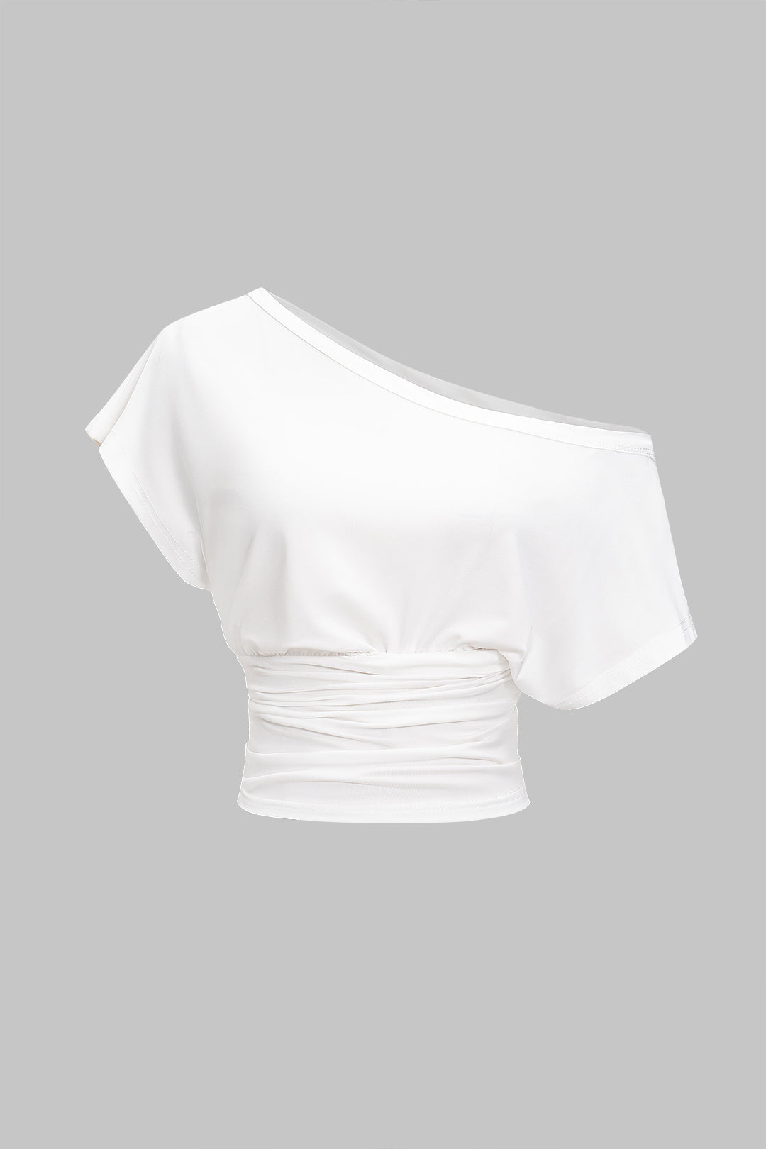One Shoulder Short Sleeve T-Shirt