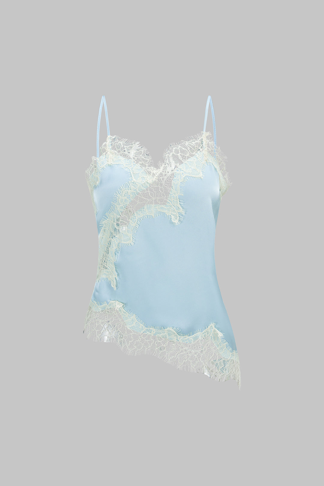 Patchwork Lace Asymmetrical Cami Top