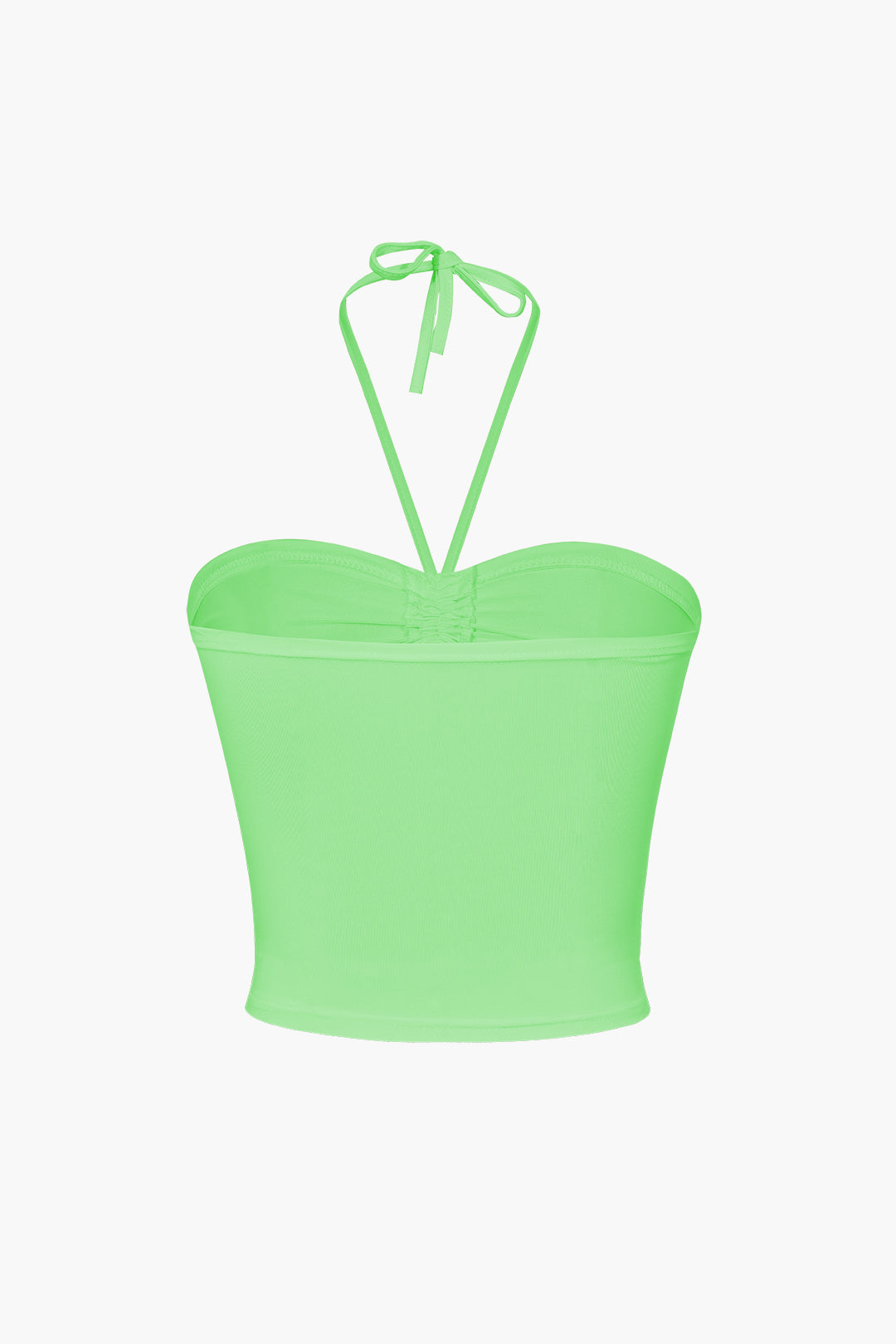 Basic Halter Neck Ruched Cami Top