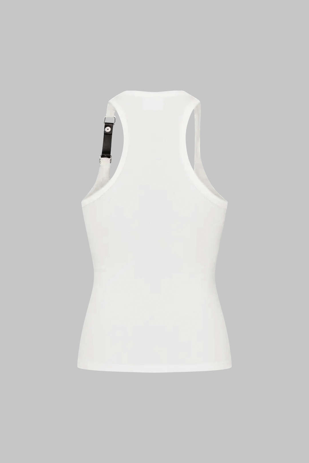 Metallic Decor Ribbed Tank Top