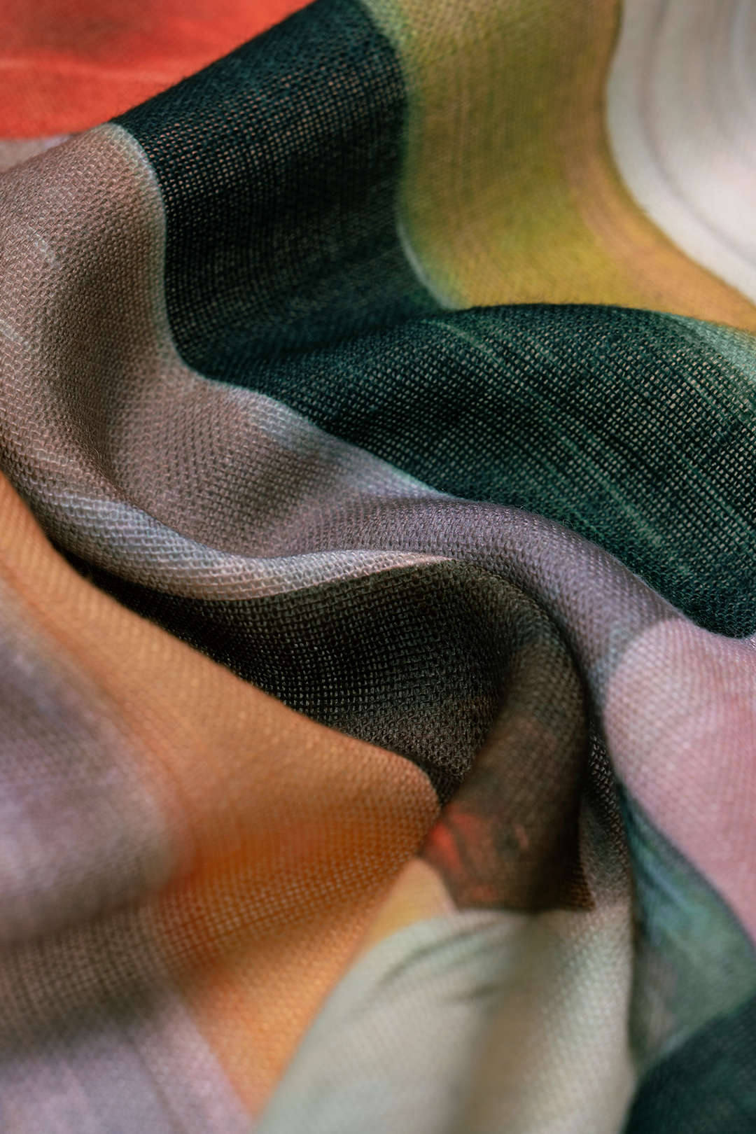 Abstract Geometric Print Knotted Cami Top