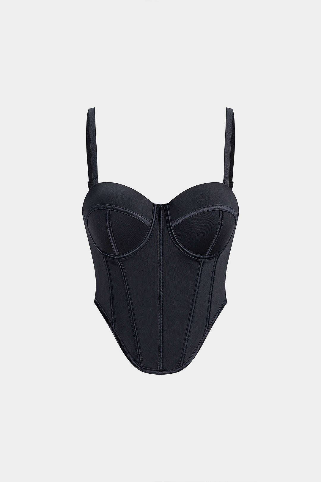 Solid Corset Buckle Cami Top