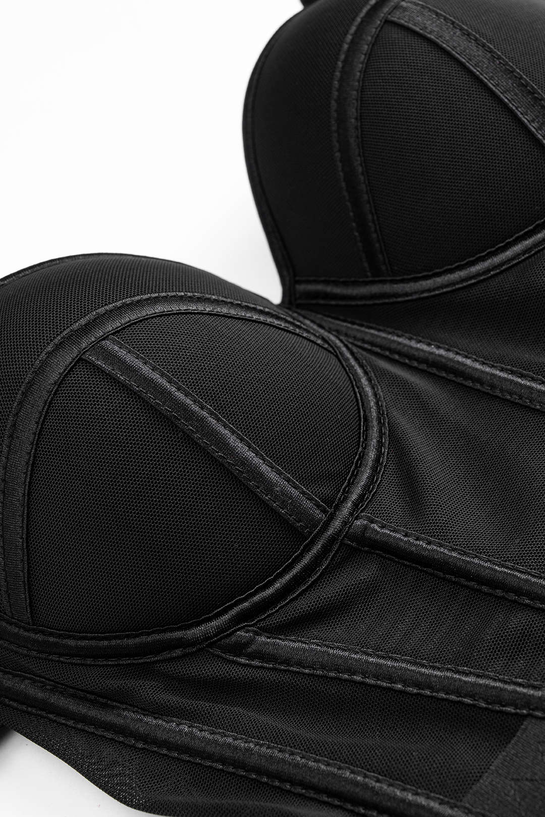 Mesh Bustier Corset Slip Cami Top