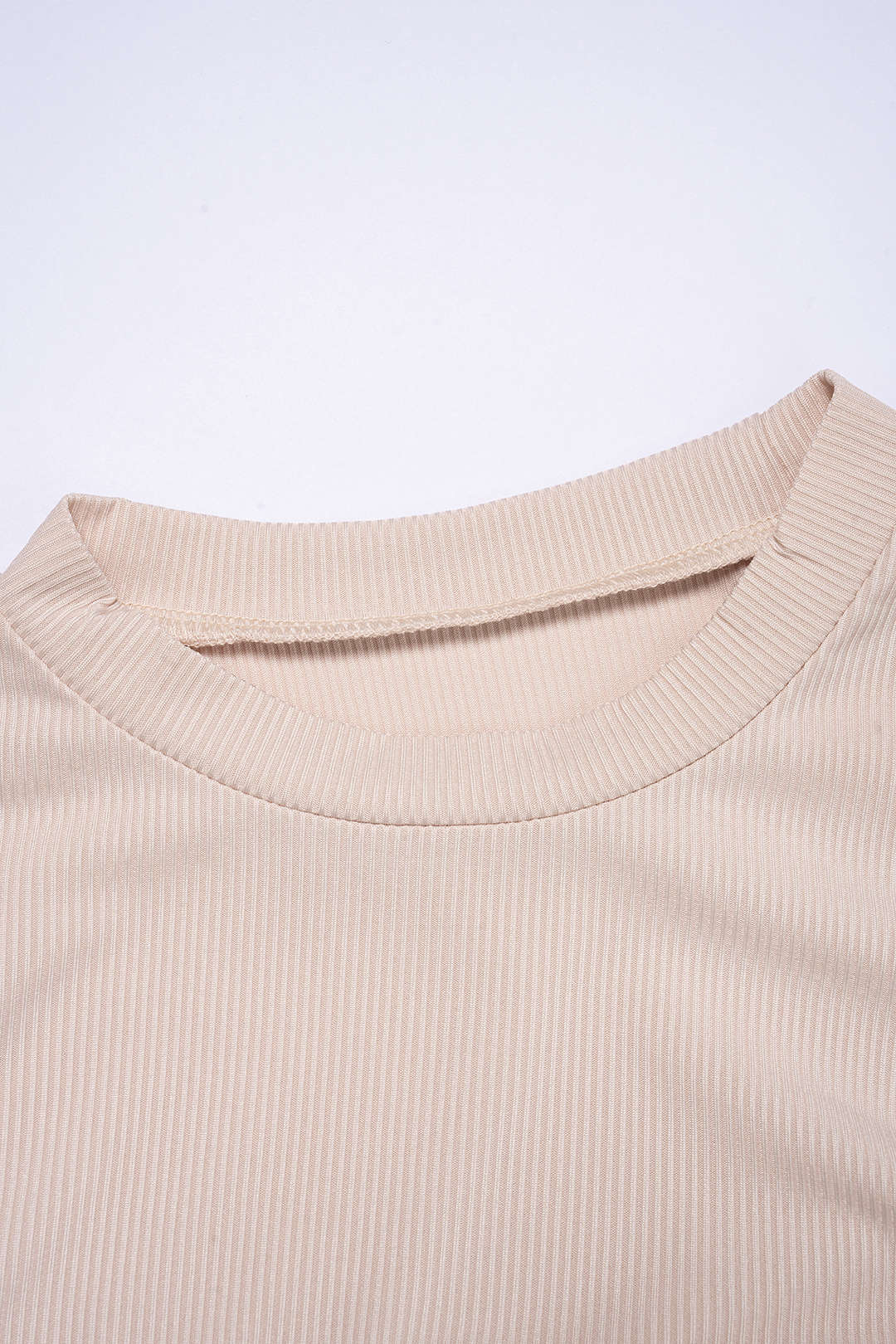 Round Neck Asymmetrical Ruched Short Sleeve T-Shirt