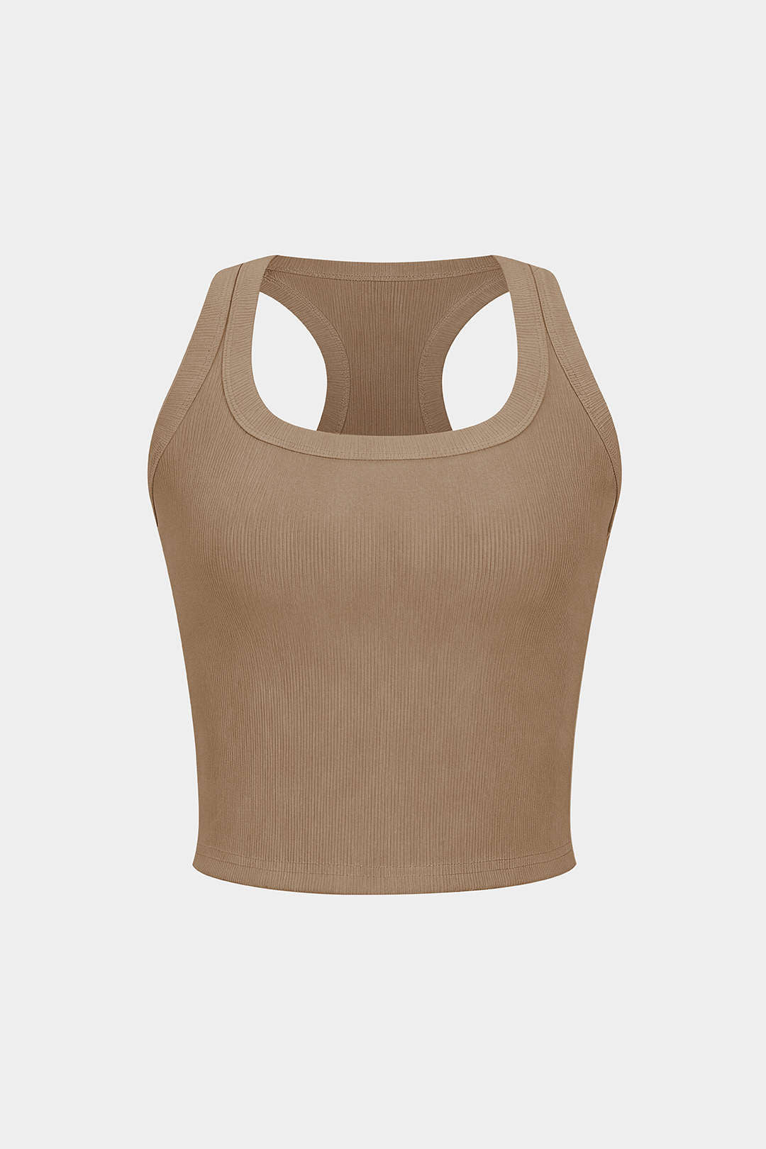 Basic U-Neck Crop Tank Top