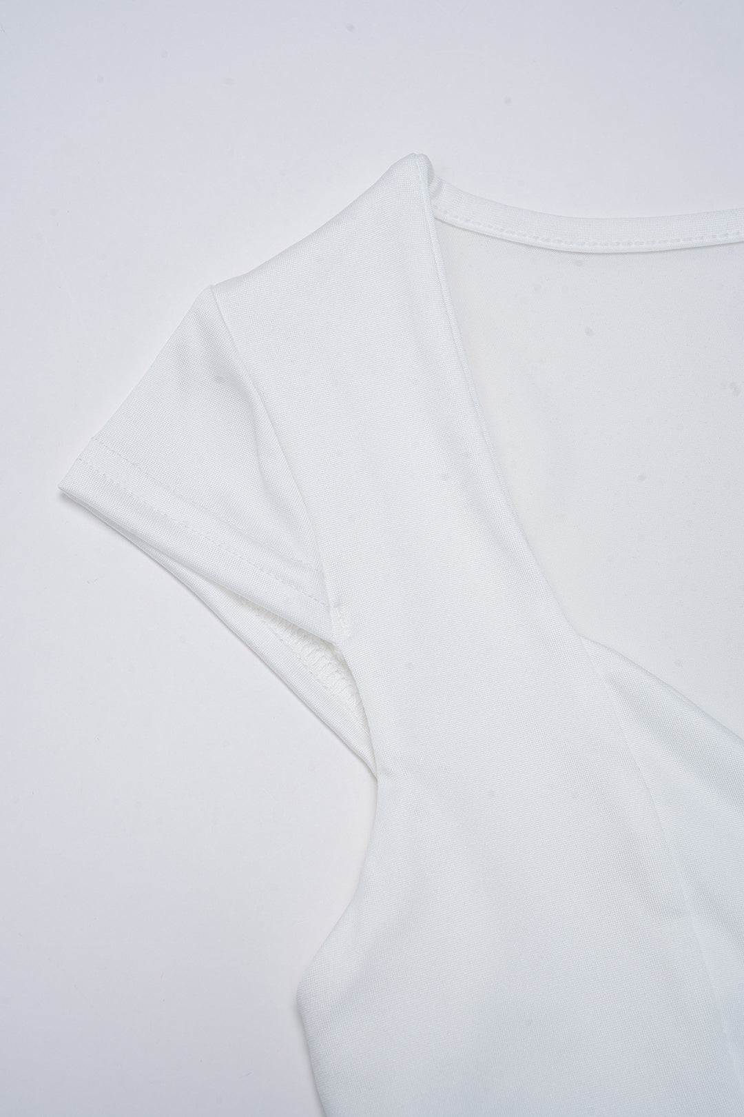 Solid V-Neck Short Sleeve T-Shirt