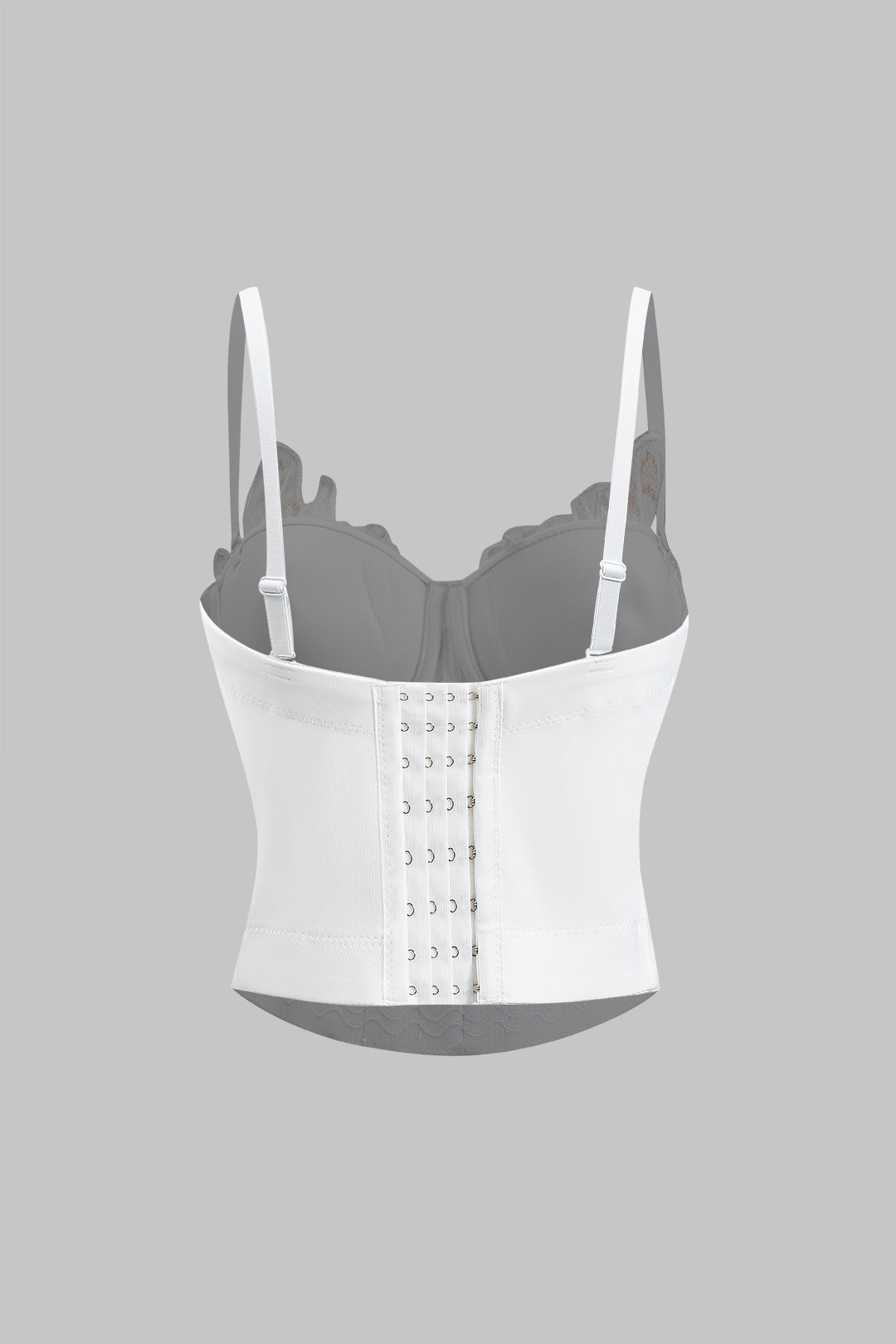 Bustier 3D Floral Embroidery Rhinestone Cami Top