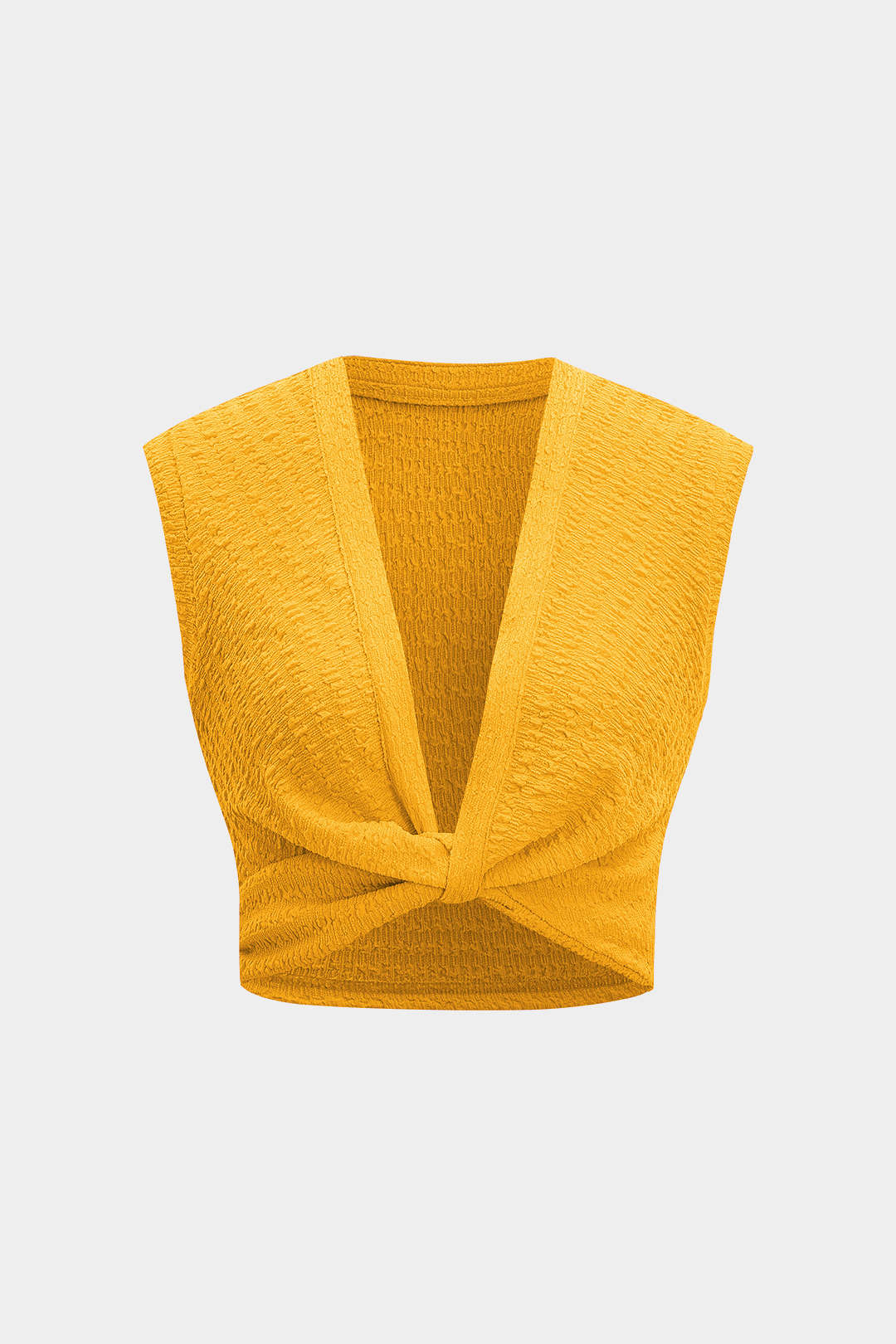 Twist Knot V-Neck Tank Top