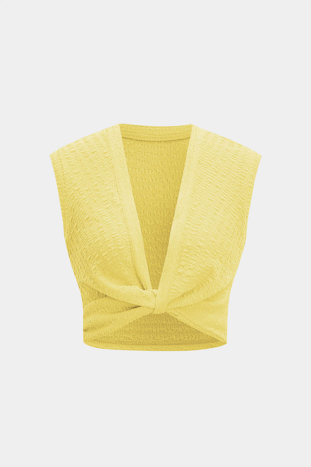 Twist Knot V-Neck Tank Top