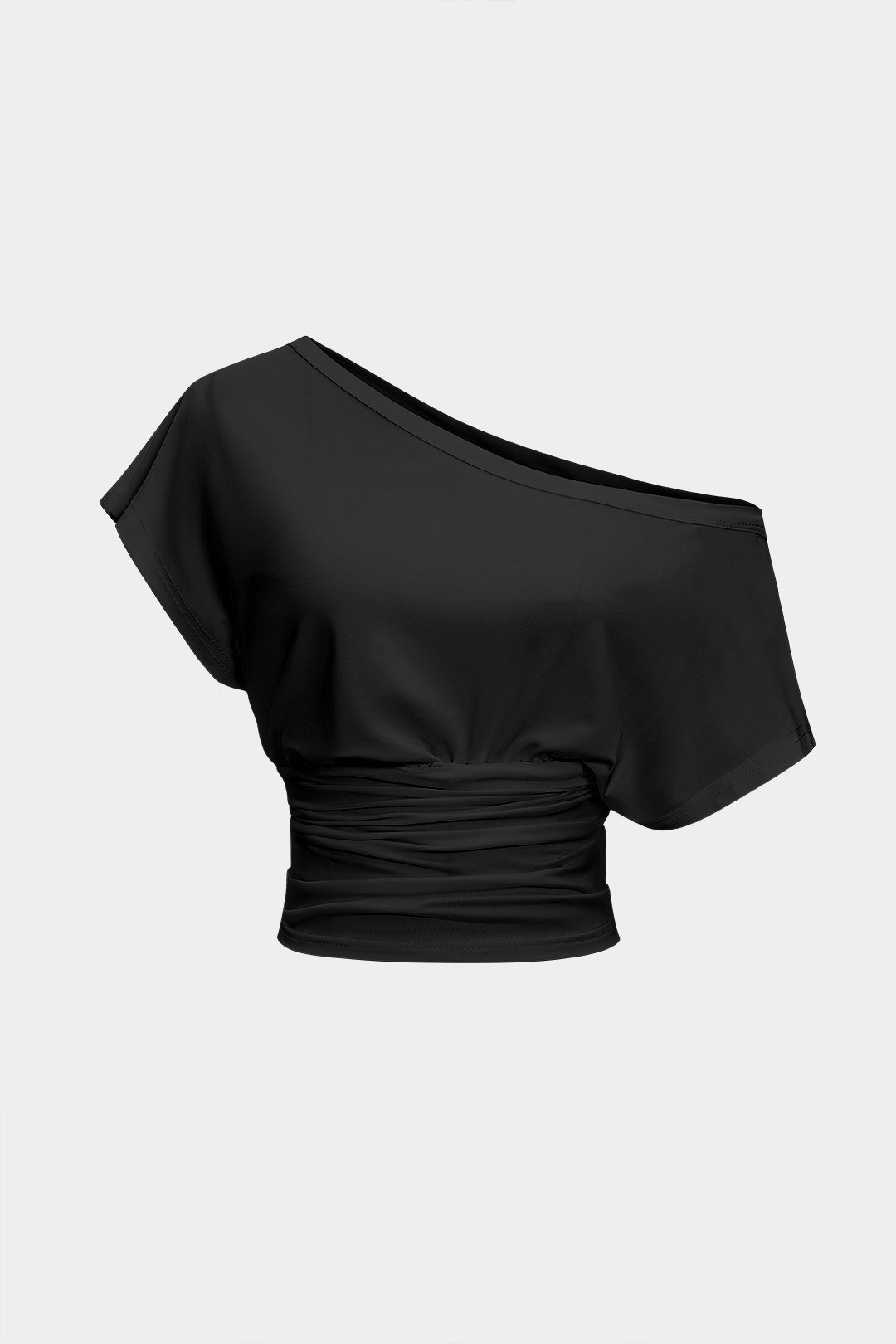 One Shoulder Short Sleeve T-Shirt