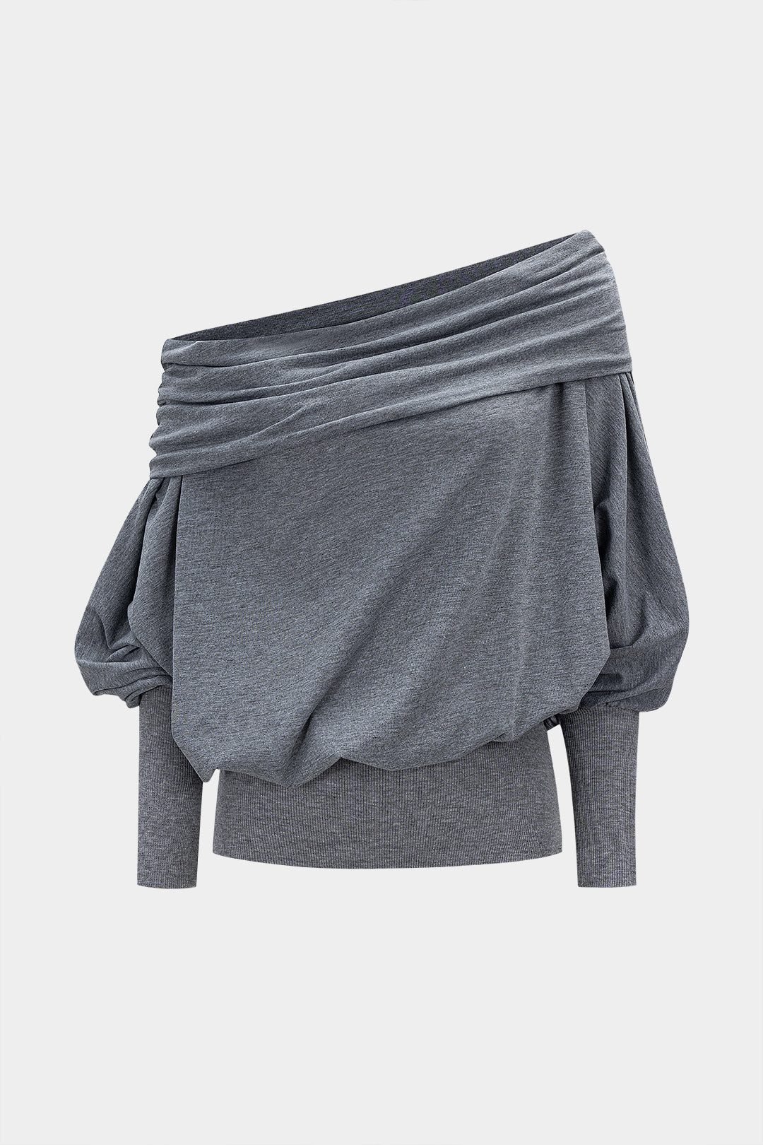 Off Shoulder Batwing Long Sleeve T-Shirt