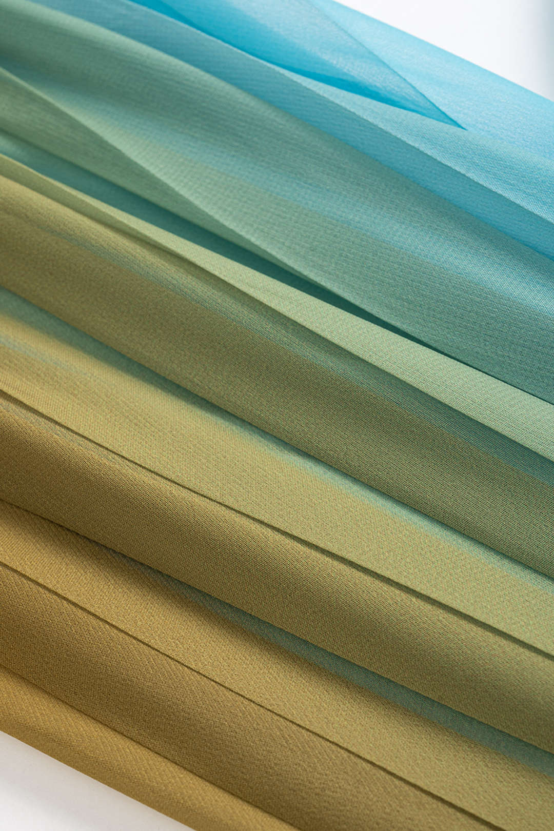 Ombre Print Mesh Ruched Tank Top