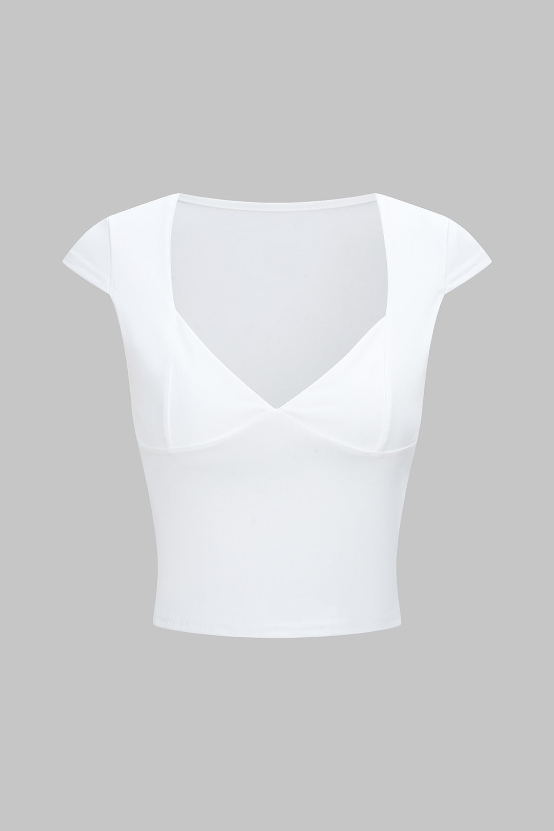 Solid V-Neck Short Sleeve T-Shirt