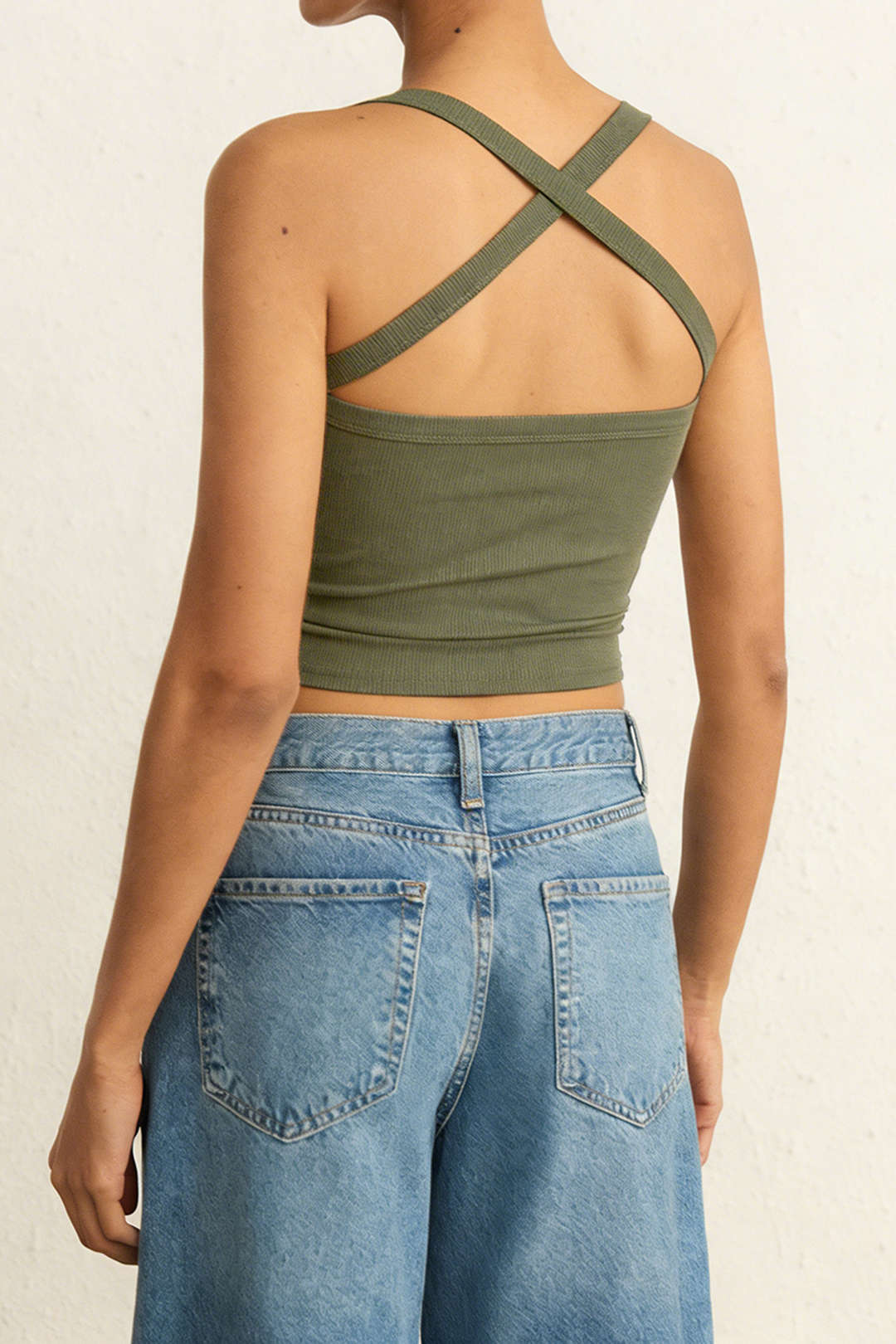 Solid Crossed Cami Top