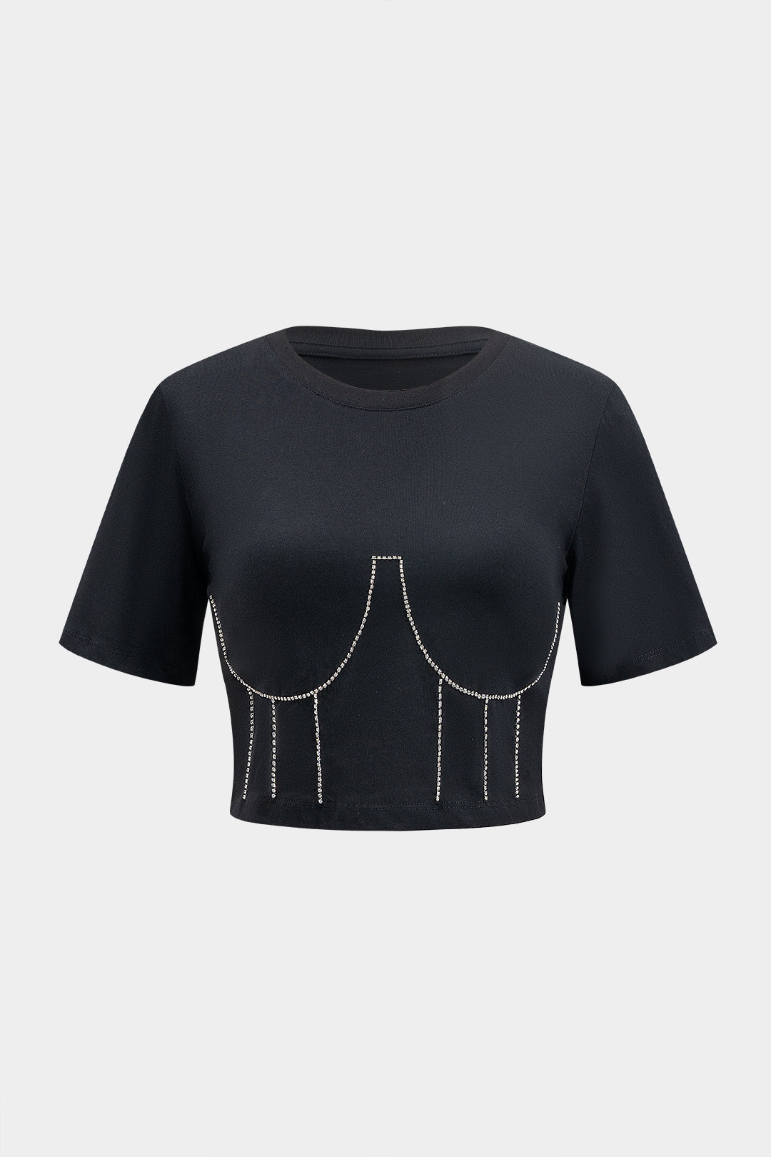 Rhinestone Short Sleeve T-Shirt