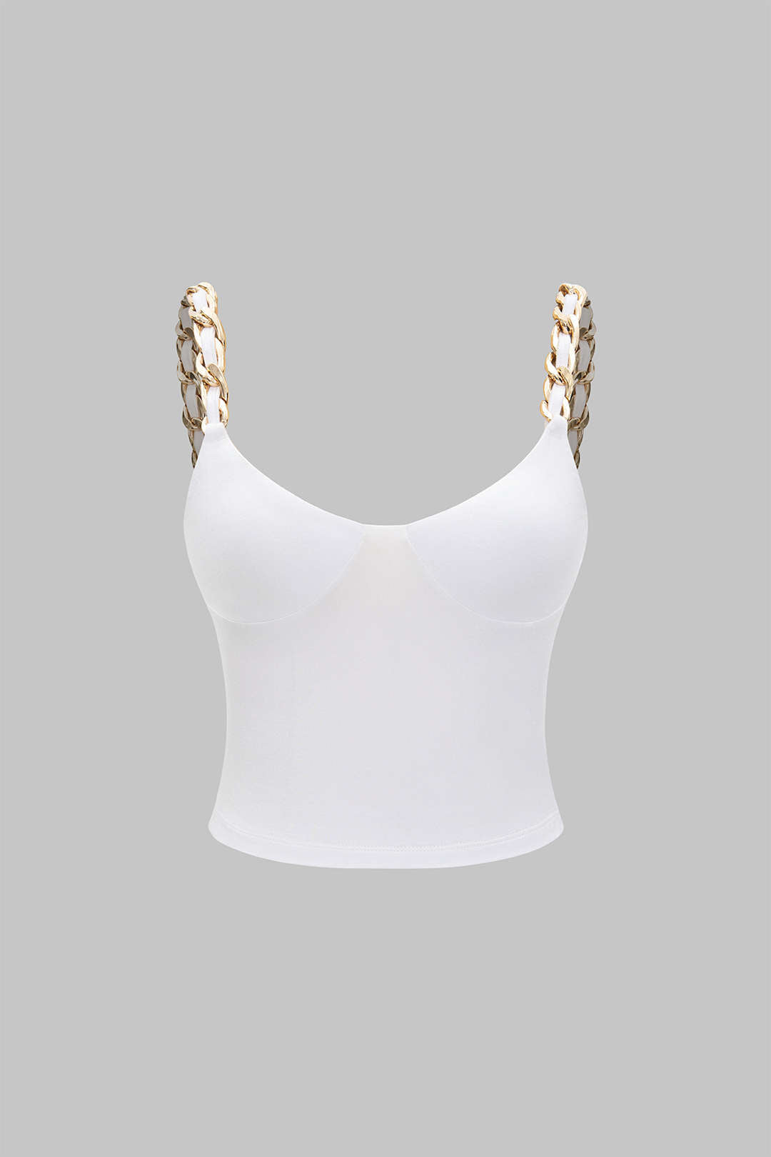 Metallic Chain Detail Cami Top