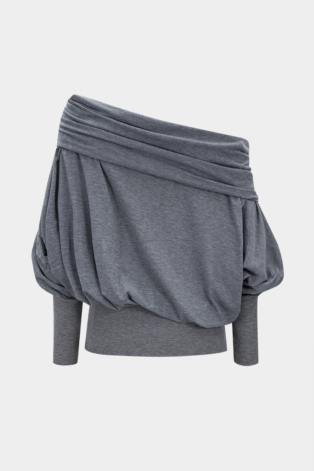 Off Shoulder Batwing Long Sleeve T-Shirt